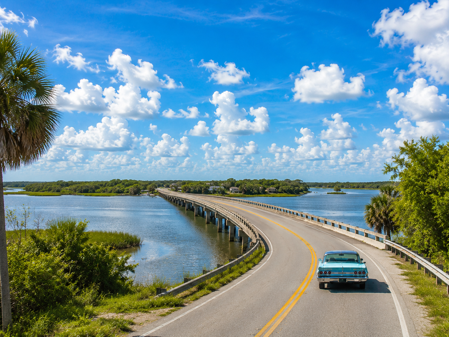 River crossing scene for Jacksonville on Route 17.