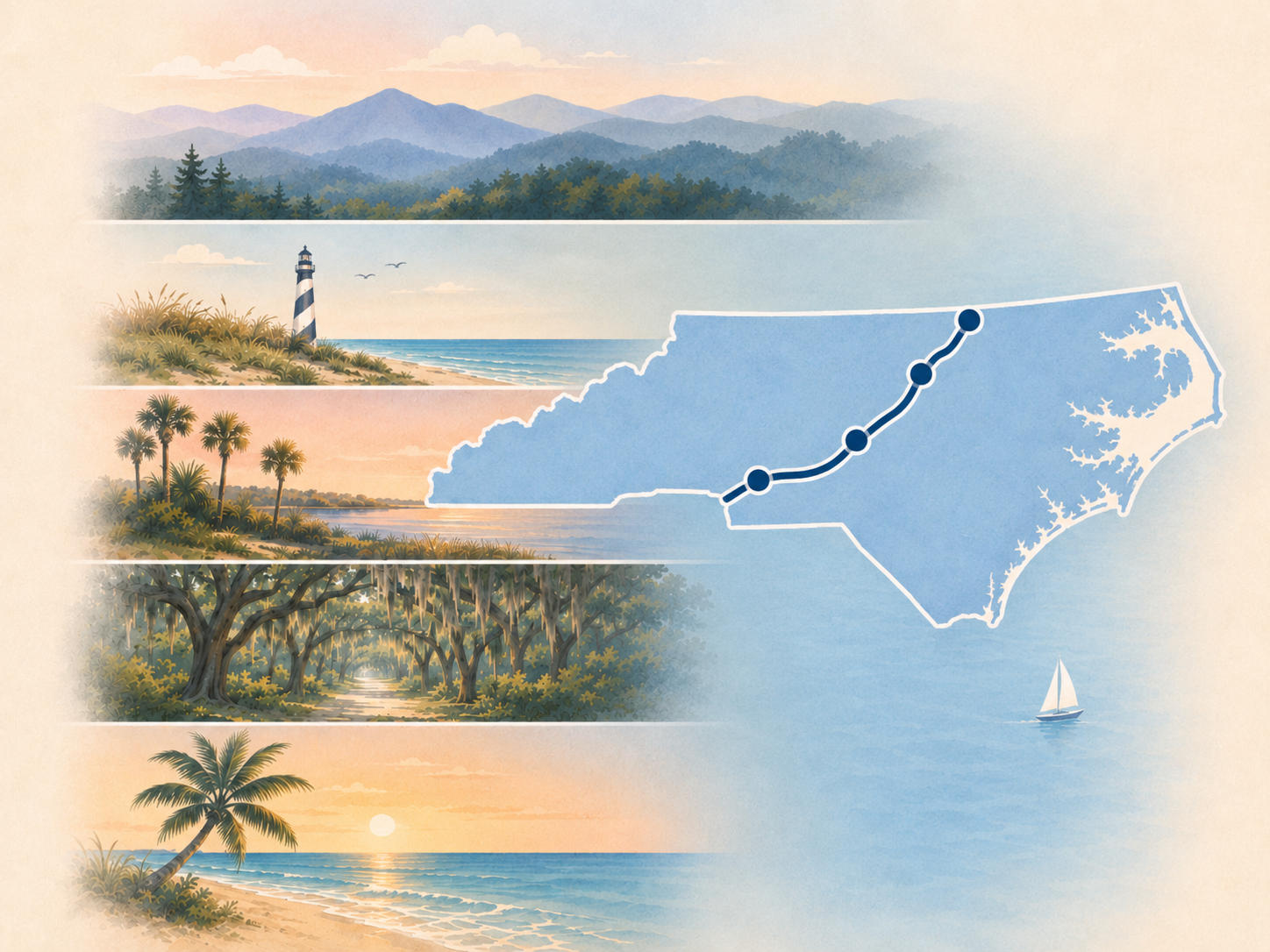 North Carolina Route 17 state card.