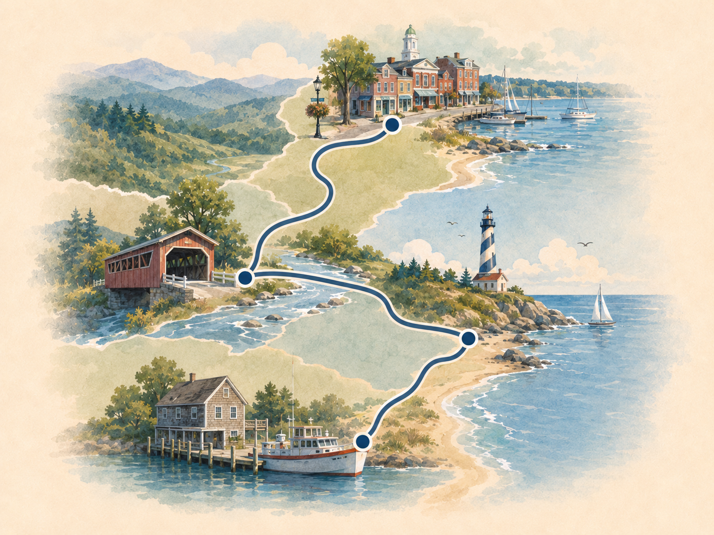 Map-style Route 17 trips card.