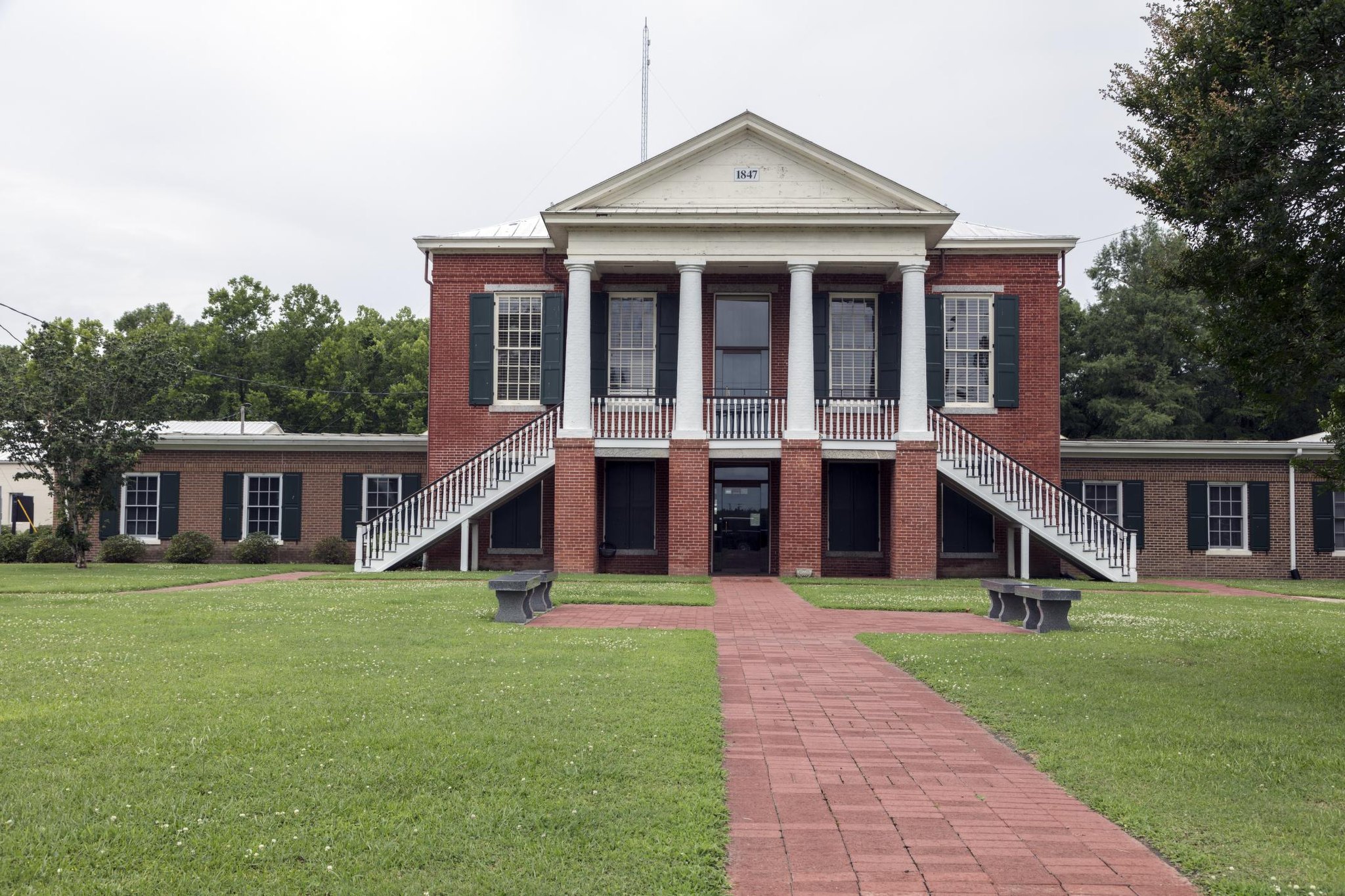 Historic Camden County Courthouse in Camden, North Carolina.