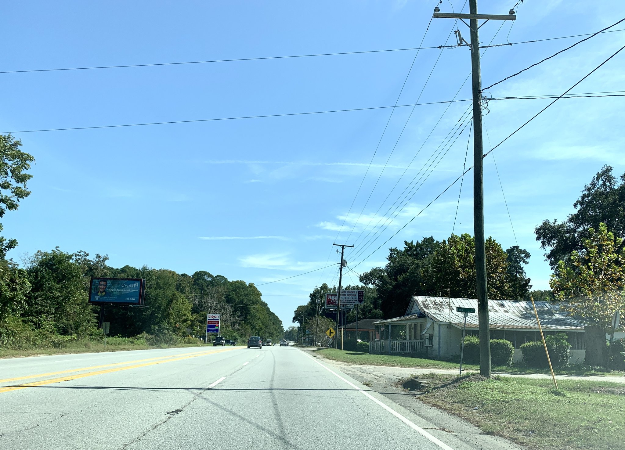 U.S. 17 through Jacksonboro, South Carolina.