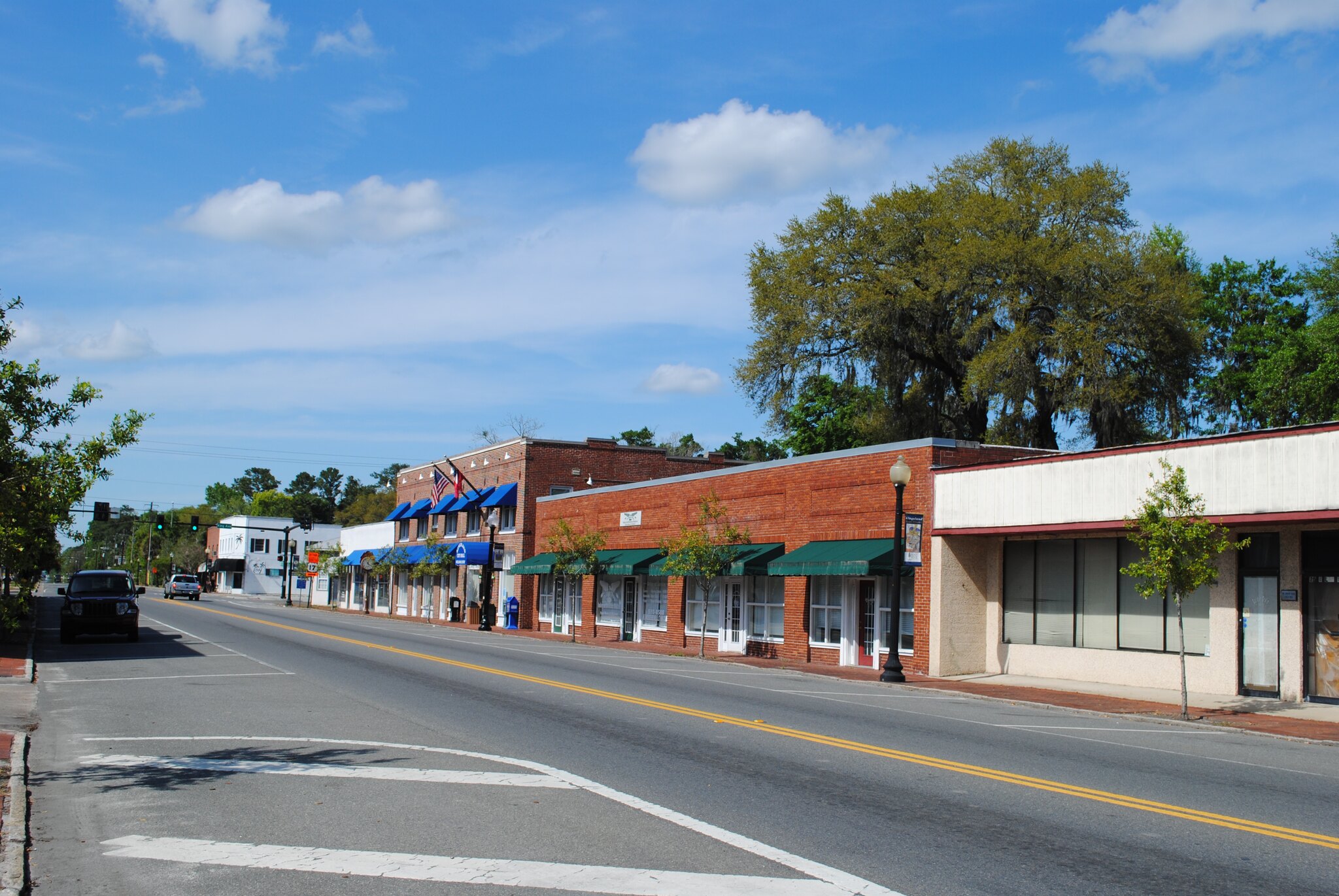 Historic downtown Kingsland, Georgia.