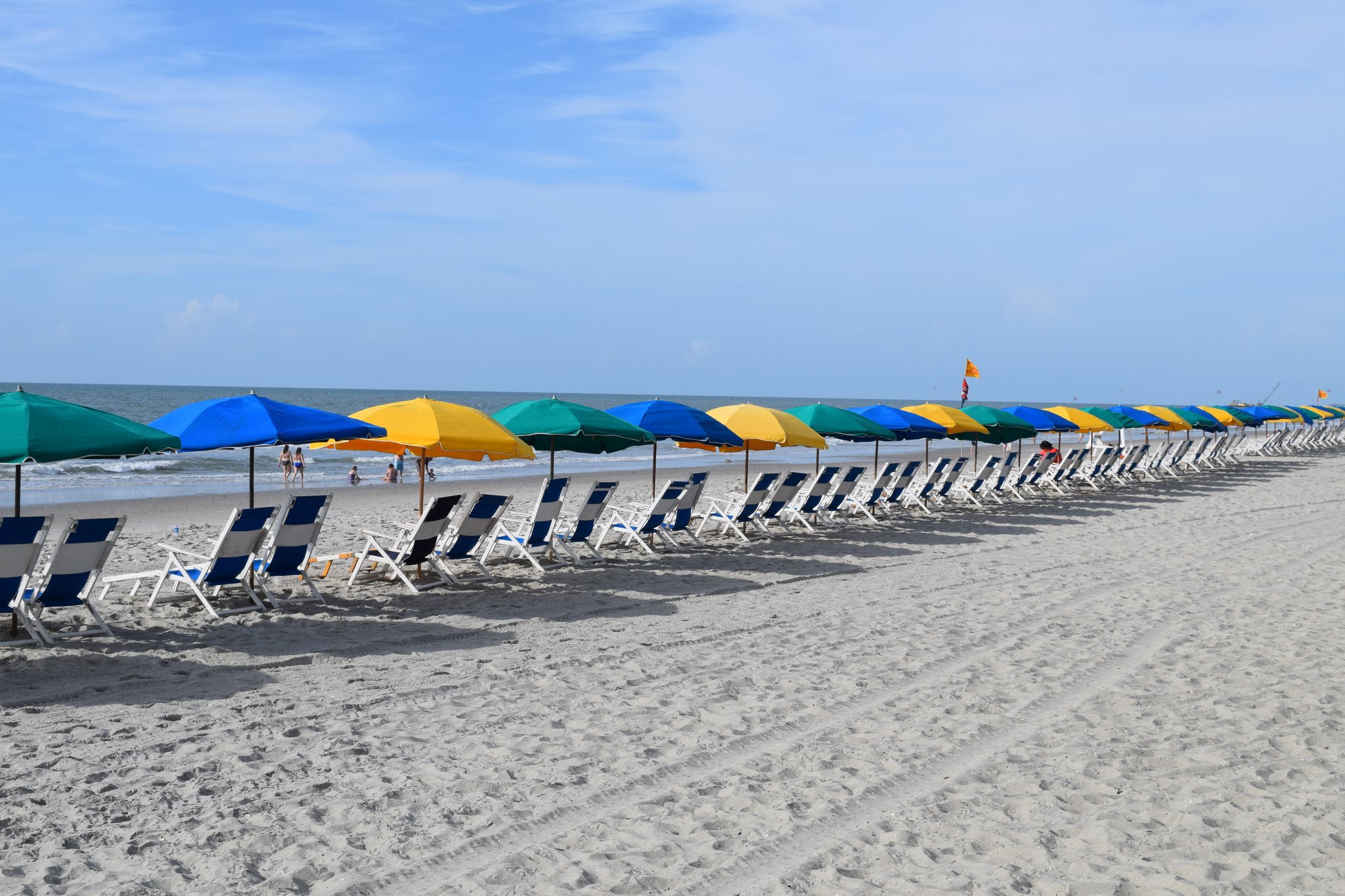 Beach scene in North Myrtle Beach, South Carolina.