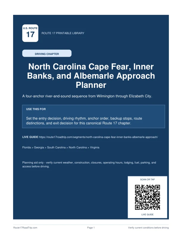 Cover preview for North Carolina Cape Fear-Inner Banks-Albemarle Planner.